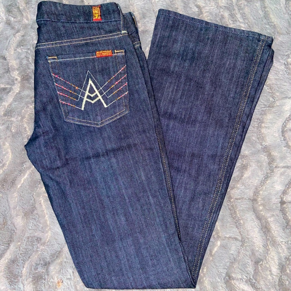 NWOT 7 For All Mankind A-Pocket BLING Jeans 28
